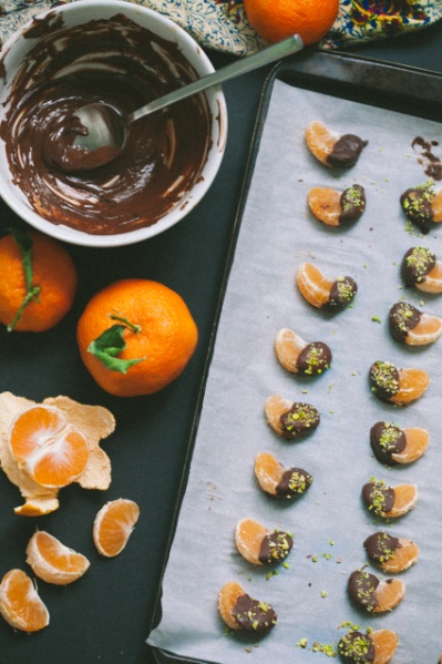 Chocolate dipped Clementines