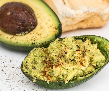 Lightened - Up Guacamole and Chips